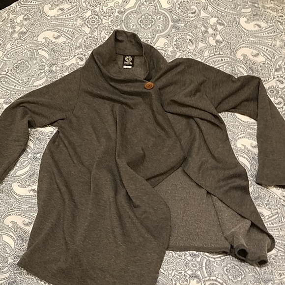 bobeau Jackets & Blazers - Charcoal gray wrap, womens med